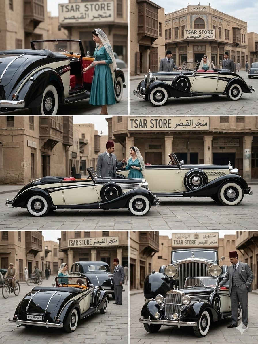 Maybach SW38 4-Door Cabriolet 
موديل عام 1937.

• تعتبر هذه السيارة من أفخم سيارات حقبة الثلاثينيات، وكانت تنافس "رولز رويس" و"مرسيدس بنز" في ذلك الوقت من حيث الرفاهية والهندسة.
• تتميز بمحرك 6 أسطوانات وسقف قابل للطي (Cabriolet)، وهي رمز للثراء والأناقة الأرستقراطية.

🛑الشركة المصنعة 
بناءً على دقة التفاصيل، وشكل المفصلات الكبيرة للأبواب، وطريقة طلاء الهيكل (الأبيض والأسود)، فالشركة المصنعة لهذا المصغر هي شركة Signature Models.
• المقياس: 1:18 (حجم كبير نسبياً يسمح بفتح الأبواب وغطاء المحرك).
• تُعرف هذه الشركة بإنتاج نسخ دقيقة جداً للسيارات التاريخية

متوفرة الان في @tsar_store
للتواصل واتساب ***********
