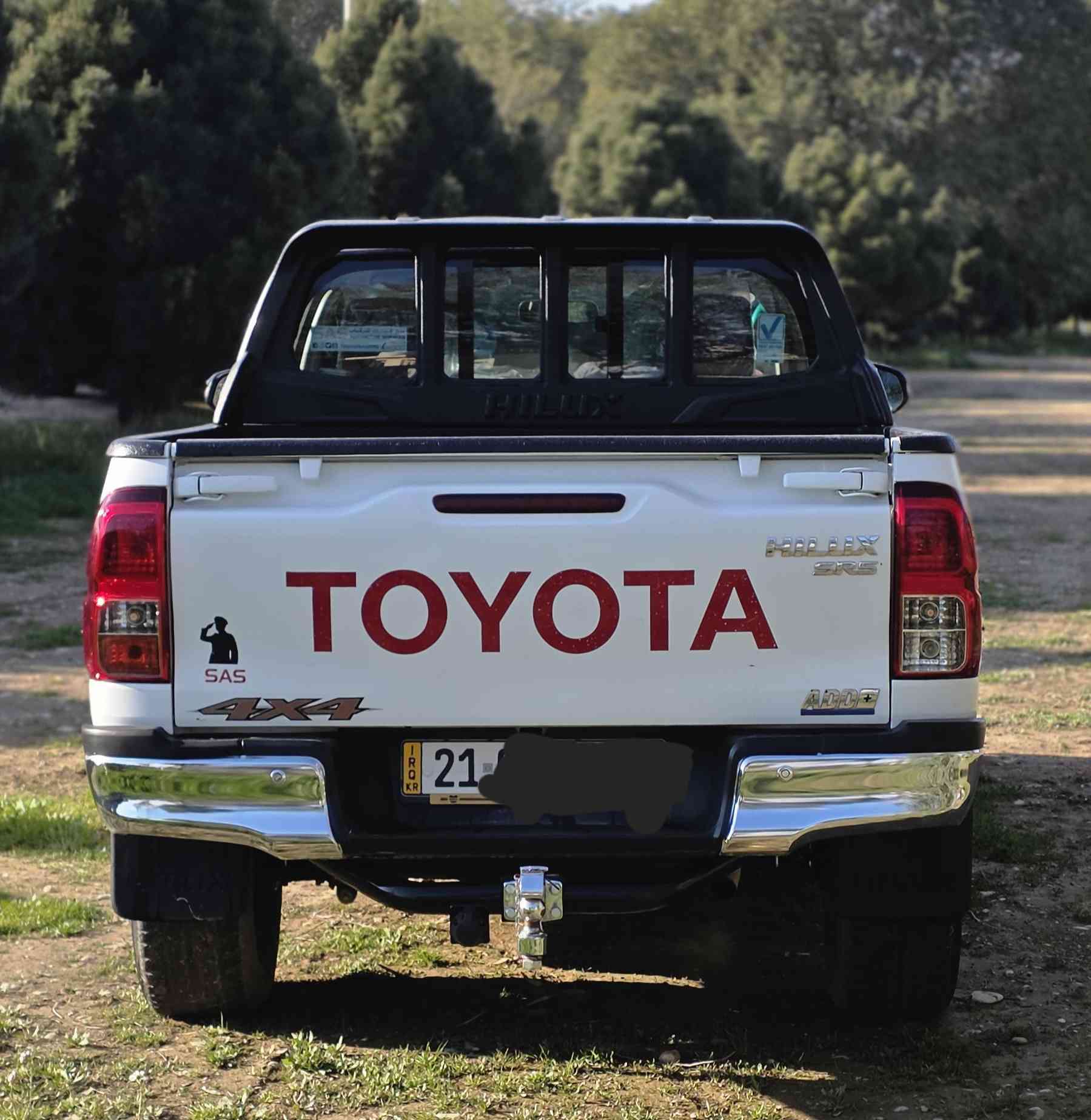 بيك اب تويتا هايلو كس دبل اكسل موديل 2020ماشي[93كيلو]بسمي رقم سليمانيه بي طخه خفيفه بدون دواخل مبدل(3)قطع وأثر تيزاب سفحه  يمنى البودي مصبوغ بدون اي ضرر/ سنويه مجدد لحد2031/سعرالبيع(235)$وبي مجال بسيط شراي يتصل على رقم/***********/مكان كلار
