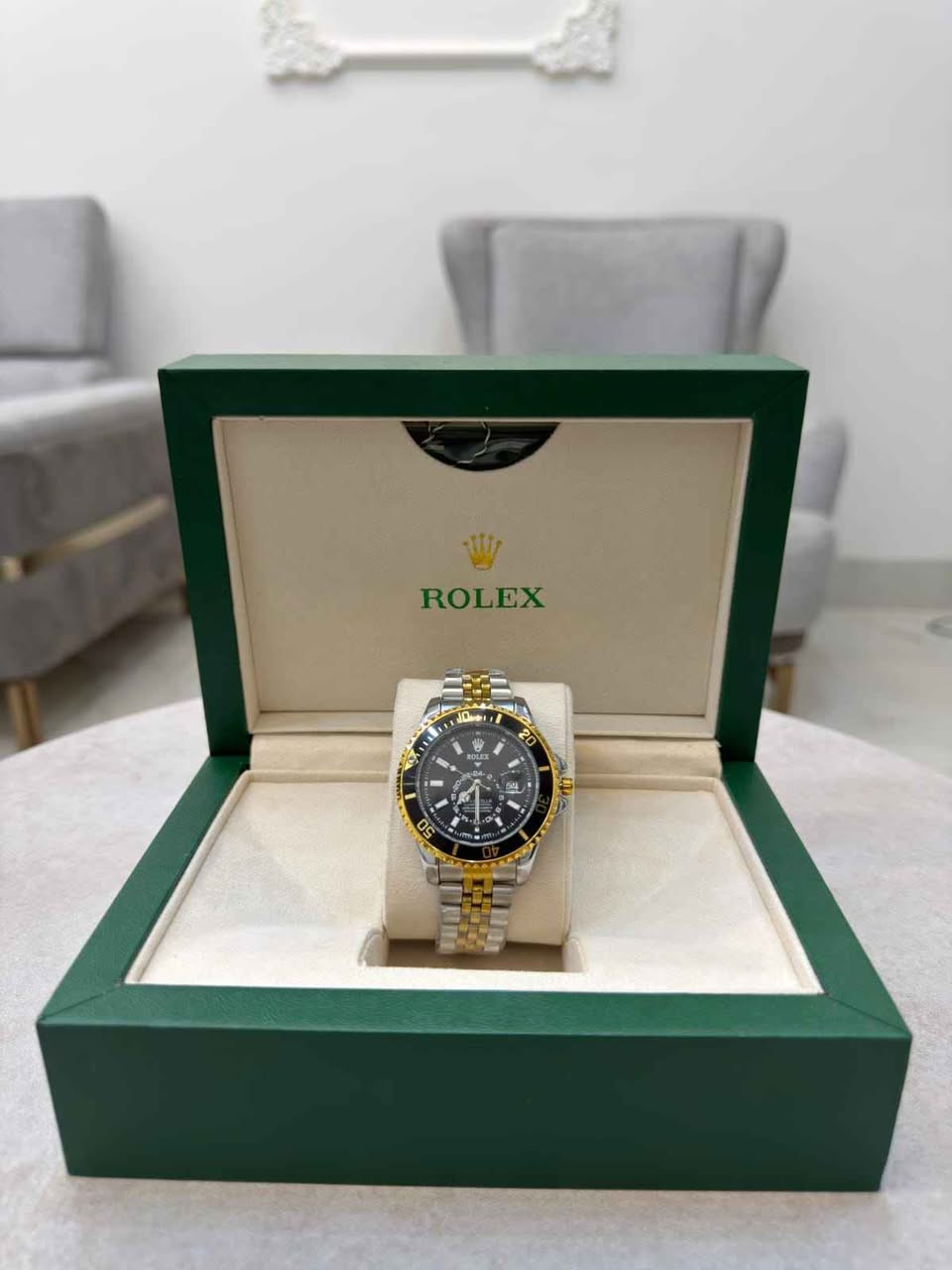 ساعة رولكس رجالية ضمان سنتين طلاء ثابت 
للحجز والاستفسار مراسلة الصفحة أو الرقم:
***********📞
***********📞 بغداد, العراق
