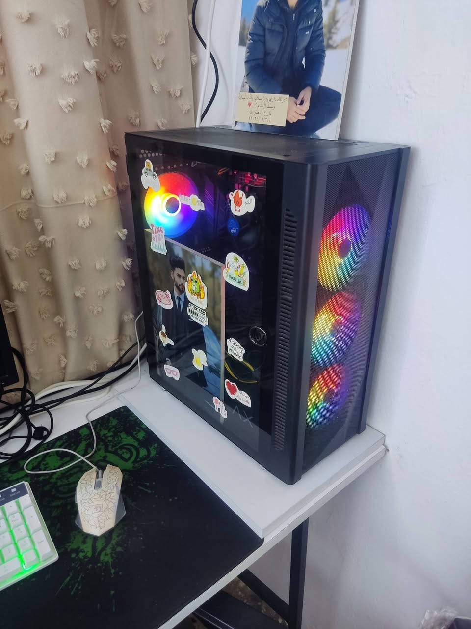 تجميعة للبيع سعر ٦٠٠ الف
تعديل على كرت الشاشة RX 590
ملحقات 
ميز 
كرسي 
ماوس + كيبورد ٢ 
كامرة ويب كام 
مايك 
سماعات 
حساب ستيم ( Blak ops lll + مودرن ورفير ٣ ) دائميات ولعديد من الالعاب اوفلاين 
حاسبة كاملة تريد بس لاعب 
عنواني مدينة الصدر رقمي ***********

