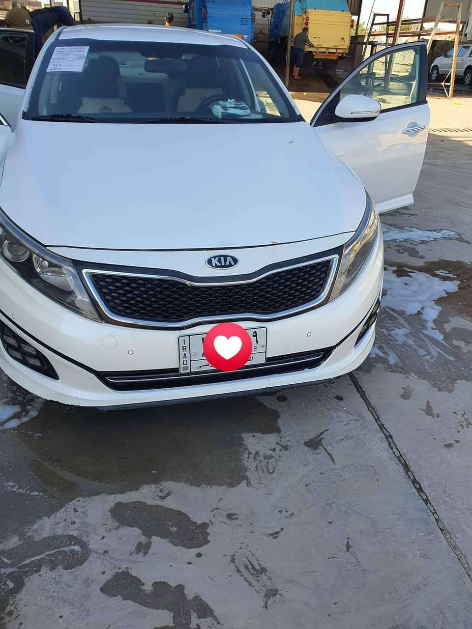 كيا اوبتما موديل ٢٠١٤ شكل ١٥ أمريكي بنيد صبغ فقط سنويه و رقم جديد جاهز من كلشي رقم نجف انكليزي بسمي  السعر ١٢٠ وبيه مجال بيع او مراوس مكاني ديوانيه سدير ***********
