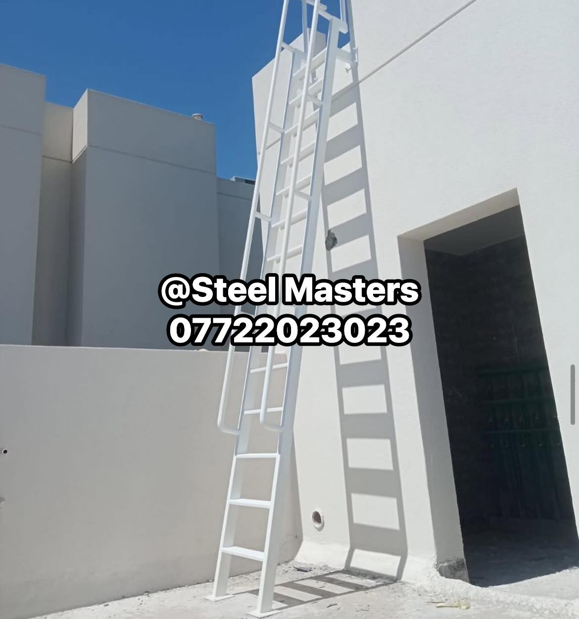 🛑نقدا & بالتقسيط 
ورشة Steel Masters لأعمال الحدادة 

تنفيذ وتوريد سلم حديد طوارىء لخدمات 

✅ خامات حديد عالي الجودة  لضمان السلامة والمتانة 
✅ تصميم متين وآمن للاستخدام
✅ مناسب لجميع مواقع العمل والصيانة 
✅ مسكة جانبية لسهولة الاستخدام 

📐 تصميم عملي يجمع _ المتانة والامان مناسب للاستخدام الطارئ 

تنفيذ فعلي من ورشة #steel_masters

📍 للتواصل والاستفسار:
+964 ***********
العراق_بغداد
