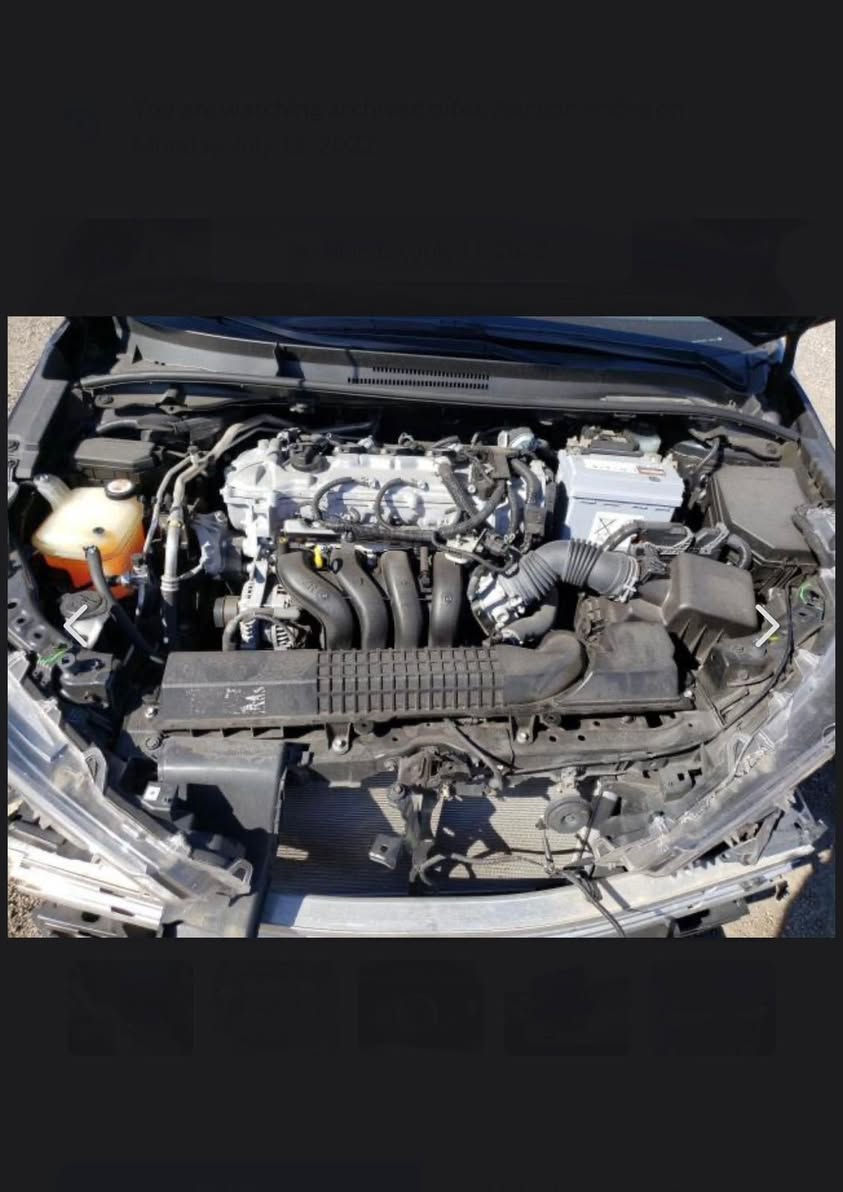 كورلا 2020 وارد امريكي رقم اربيل دولي بسمي محرك 1800 السعر 130 كير محرك بشرط  بيها صبغ البوند وجاملغين اكلير من امريكا امامي  شرط بدون اي دواخل افحص سونار مكان السيارة سامراء قرب الامامين مكلف بلنشر ***********
