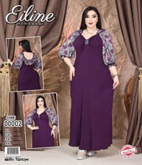 فستان قطن • مقاسات XL-2X-3X-4X • جديد