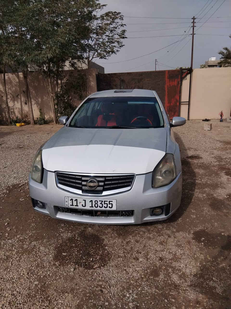 السلام عليكم نيسان مكزما موديل 2008 سياره حلوه حيل تخم تاير جديد غرفتها حيل جديده تبريد تدفئة كهربائيات ابلاد محرك كير كفاله سياره بيها قطعه وحده صبغ بنيد فقط مكان السيارة ديالى ***********
