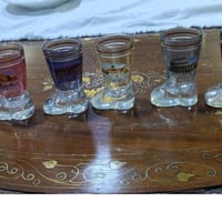 ديكور زجاجي • ٦ قطع • معالم إيطاليا