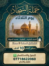 حملة السجاد • النجف الاشرف • ٣٠/٦/٢٠٢٦