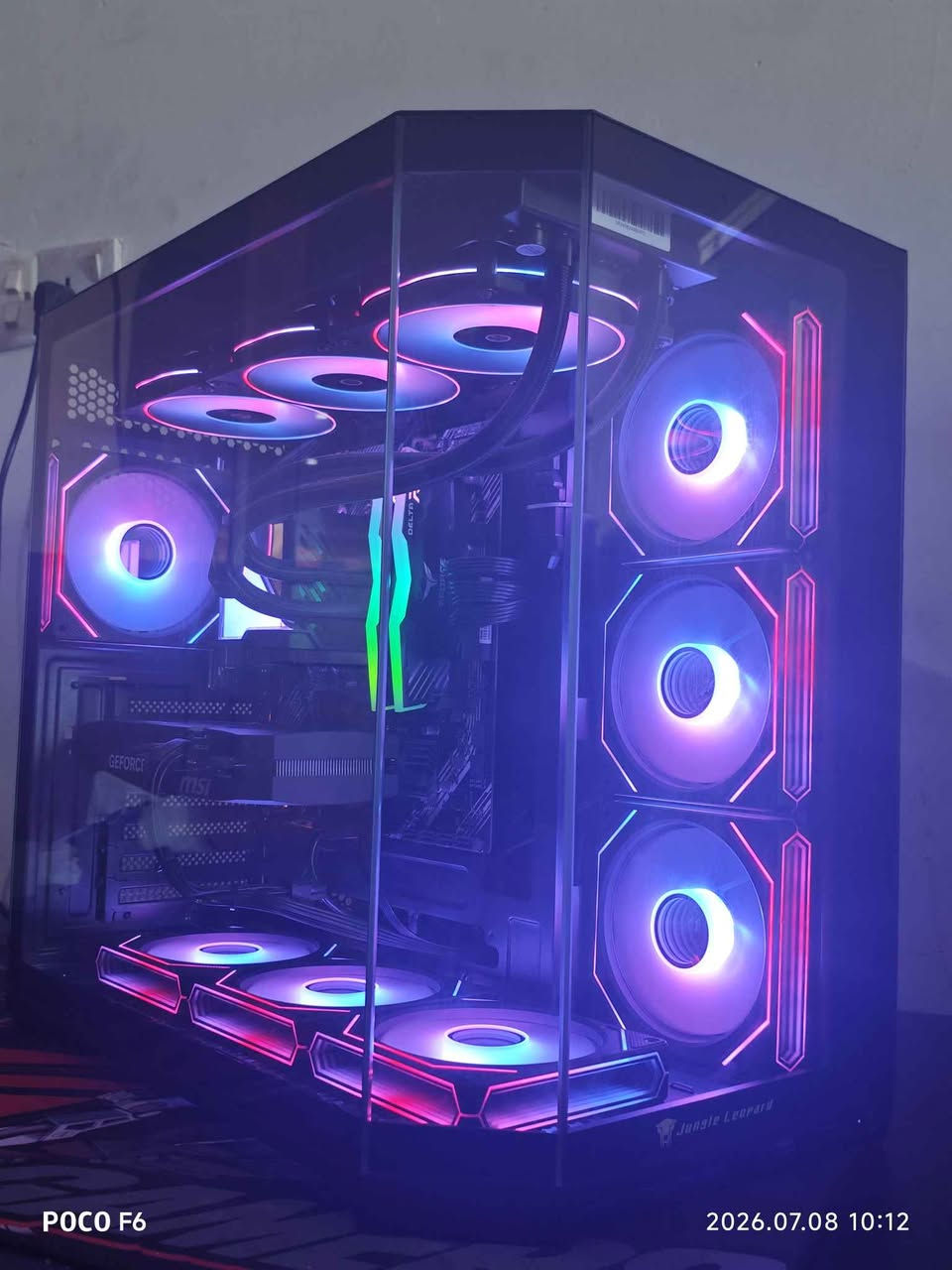 CPU: RYZEN 7 5700X
COOLER: JUNGLE STELLAR REALM 360
MB: ASUS PRIME B450M-A II
RAM: 2X8 16GB 3600MHZ T-FORCE
STORAGE: NVME 1T ADDLINK
GPU: RTX 5060 8GB SHADOW
POWER: 750W SEGOTEP GOLD
CAVAR: JUNGLEAX7FAN ARGB
PRICE: 920$
هەولیر سولتان مزەفەر 
*********** أربيل, العراق
