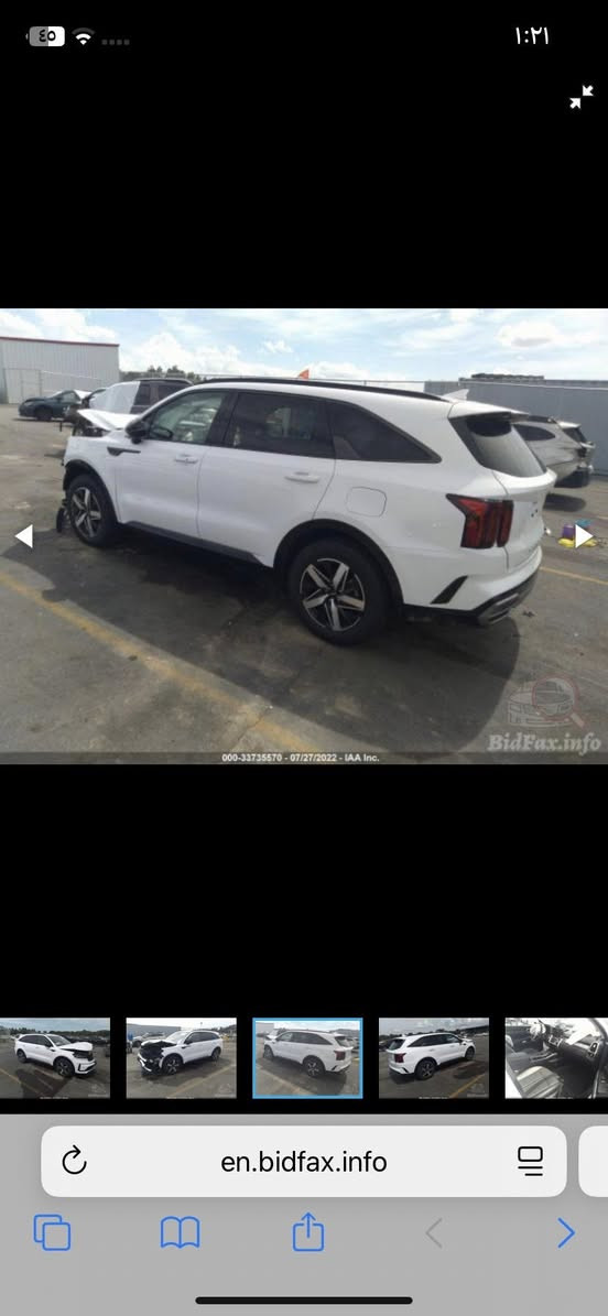 سورنتو وارد امريكي موديل 2022 رقم بغداد الجديد باسمي 
تبديل بنيد فقط ولجامغ بي بارد وصبغ
 ماشيه 35 الف محرك 2500 GDi
4 سلندر 
فول مواصفات عدا البنراما 
تشيغل عن بعيد كشنات ٢ كهرباء وباقي لمواصفات 
السعر : 242 وبيه مجال بسيط
مكاني بغداد العطيفية / الشالجية
لاتصال : ***********
