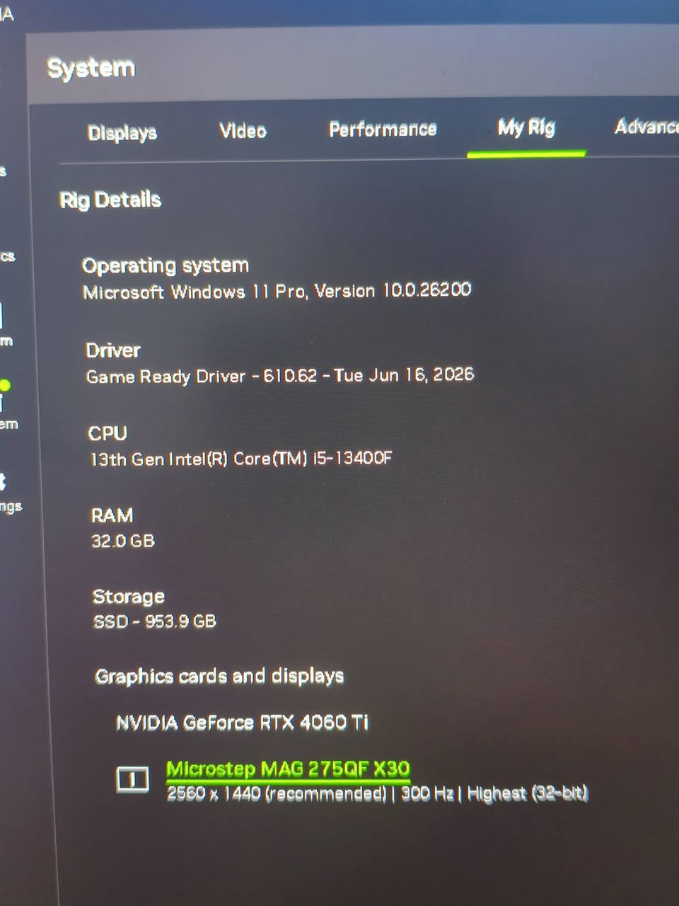 i5-13400F
RTX 4060 Ti 8GB
RAM 32GB DDR4 4800MHz 
B660M
NVMe 1TB
PSU 750W RGB Bronze 
شاشة 24" 165Hz black Wolf
UPS 1500VA
كيبورد ميكانيكي + ماوس + سماعات وايرلس
السعر مليون و 400 وبيهه مجال بسيط عنوان كربلاء 
***********
