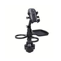 حامل جوال سيارة • دوران 360° • حامل أكواب قابل للتوسيع