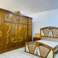عندي غرفه نوم مستعمله للبيع صاج عراقي توجد خدمة توصيل ٠٧٨١١٨٤٤٩١٧
