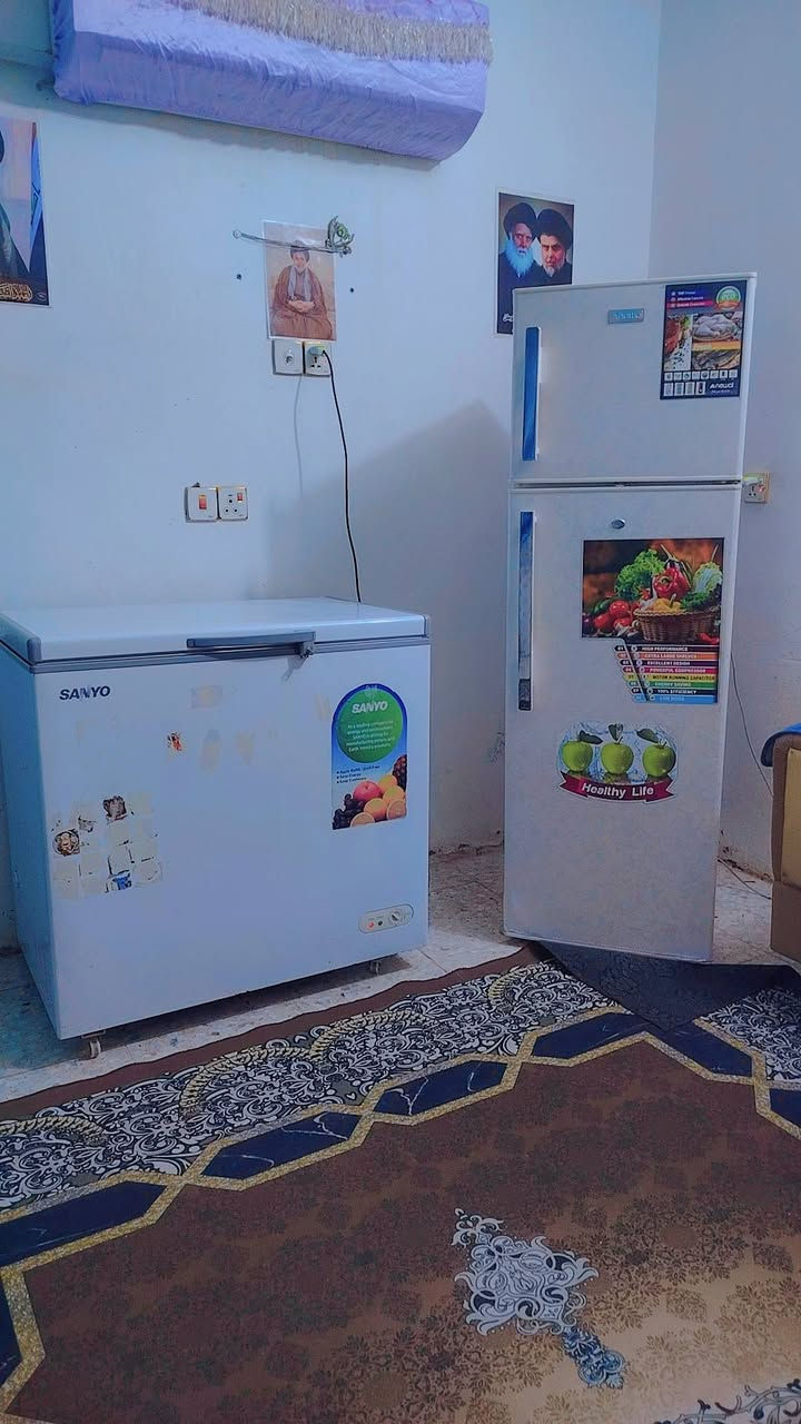 يالله ثلاجه نوال  حجم 18قدم لون بيجي مشجر ضمان اذا مو فول تجميد ترجع  سعر 200. مجمده سانيو حجم 12 قدم فول تجميد  سعر 200مكان كربلاء حي الميلاد للاستفسار ***********

