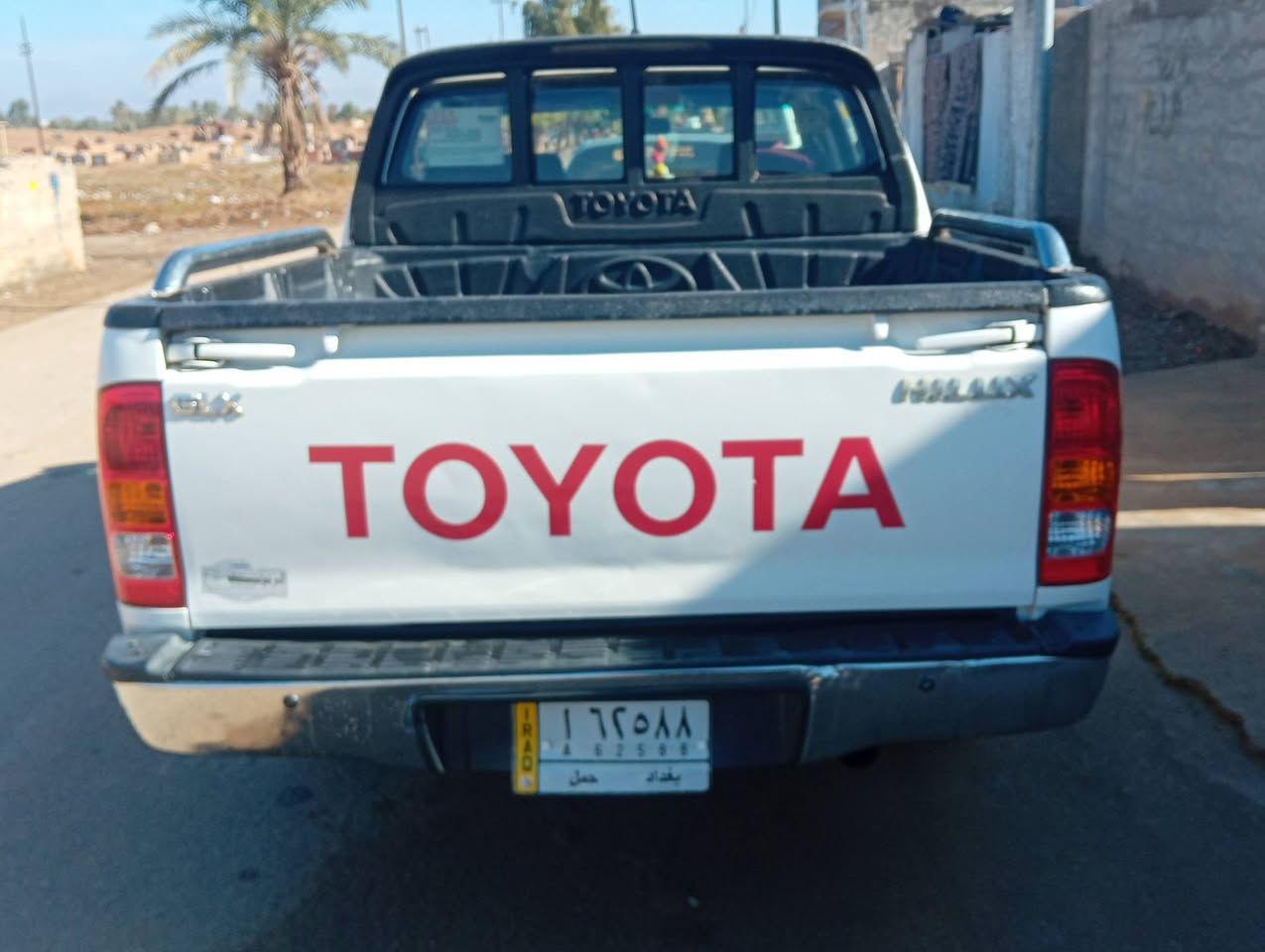 للبيع تيوتا هايلوكس 2008 شرط عل سونار  شاصي 19 سعودي  سياره بلاديه وضع شركه كير محرك واكسل شركة صدر جديد تخم كهربائيات كلها شغاله تدفئه تبريد سياره مال جناي رقم بغداد سنويه 2027
مكان صلاح الدين الضلوعيه رقم الهاتف *********** مكلف 
بل نشر خاص مارد اتصل عل صاحبها تفاهم ويا
