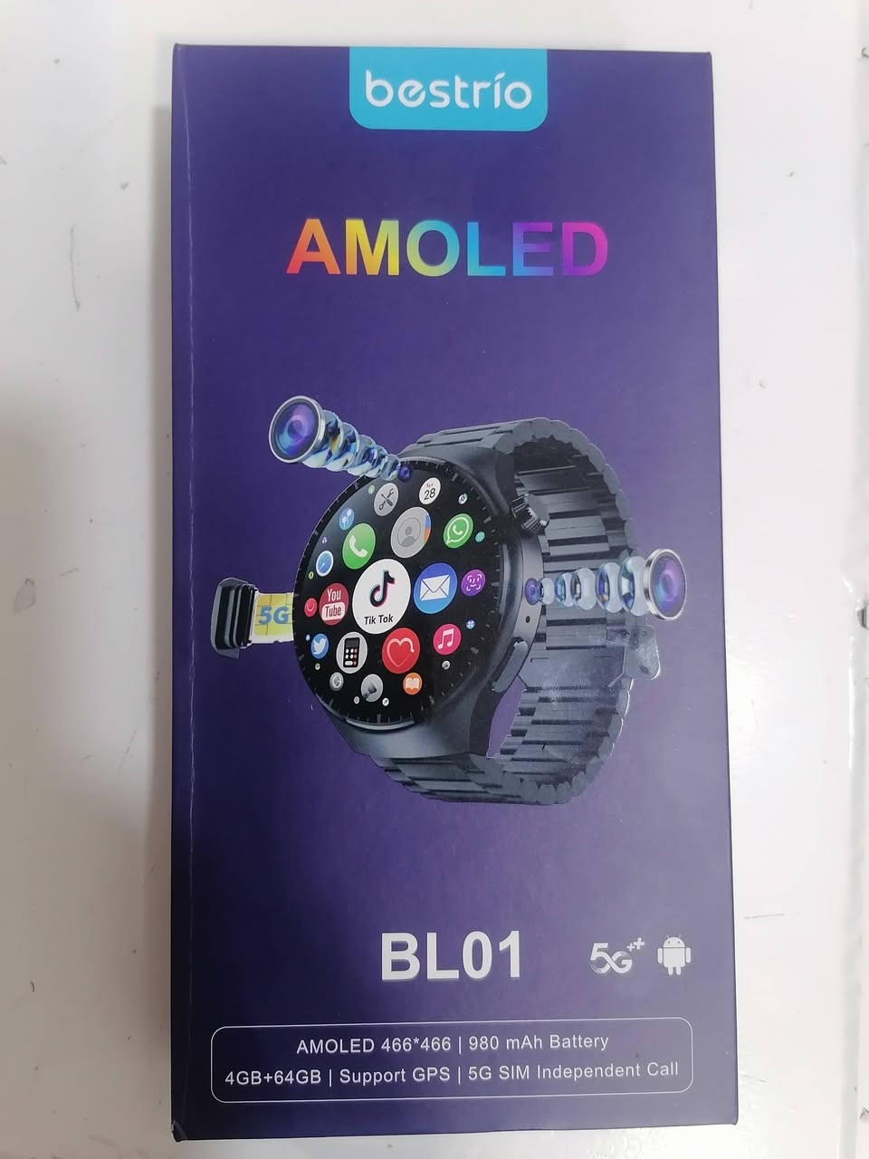 السلام عليكم ساعه ام الكامرة وسيم كارت كامرة امامية وكامرة جانبيه وبيها كل التطبيقات واتساب انستا فيس ومن ضمنها جات جي بي تي السعر 80 الف وبيها مجال بسيط مكاني سيديه ***********
