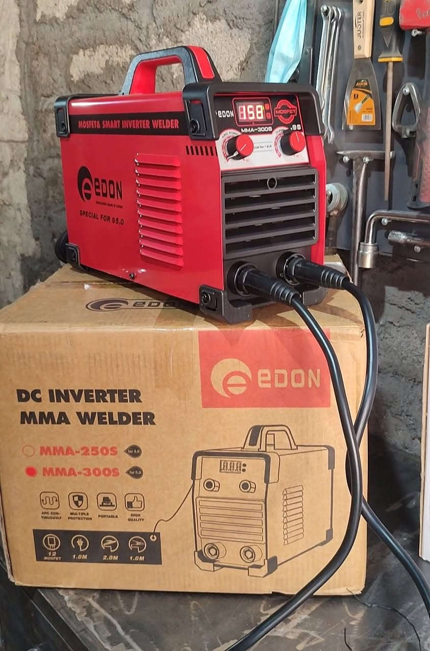 ماكنة لحام 300S EDON
مكينه سنكل فيز 
صناعية تلحم واير 7018
تواصل على الواتساب ***********
