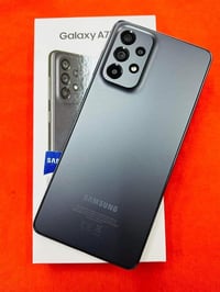 كلكسي A73. 5g ذاكرة 256 نضافة 90% مكاني بغداد 07724366844 السعر 325 أل...