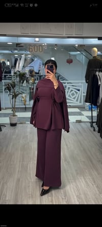 طقم ٣ قطع • بوبلين كتان • مقاسات ٣٨-٤٨