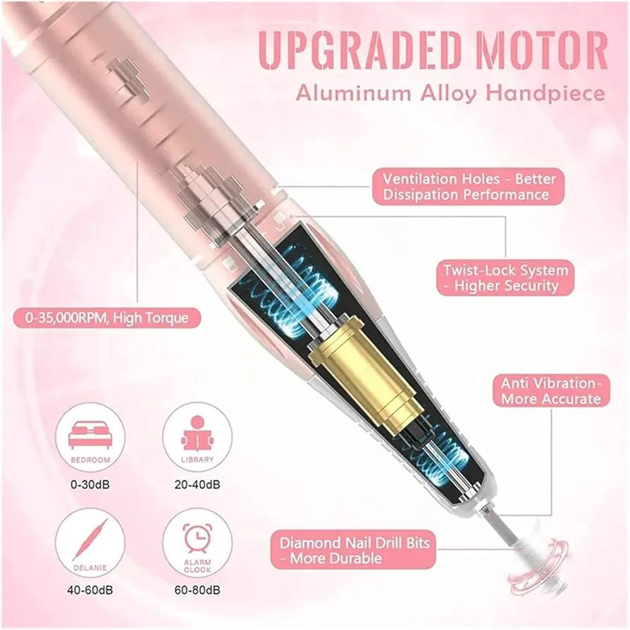 جهاز حفر أظافر كهربائي احترافي عام بسرعة 35000 دورة في الدقيقة، أداة صالون أظافر، جهاز مانيكير وباديكير قابل لإعادة الشحن،

للتواصل وات ساب
***********
