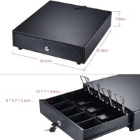 جرار كاشير (Cash Drawer)، درج مخصص لحفظ الفلوس الورقية والعملات داخل ن...