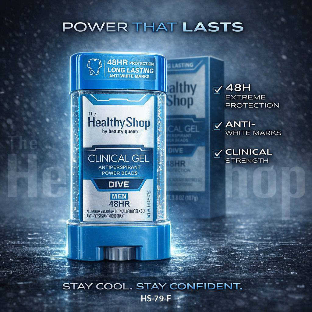 جل مانع التعرق الرجالي من هيلثي شوب (Healthy Shop Clinical Gel) 

هو منتج طبي مصمم لتوفير حماية مكثفة تدوم حتى 48 ساعة. يتميز بتركيبة جل سريعة الامتصاص ولا تترك أثراً دهنياً أو بقعاً على الملابس. 

تأتي المجموعة الرجالية بأربعة أنواع (ألوان) رئيسية، 
يختص كل منها برائحة وطابع معين: 

اللون الأزرق (Ice Wave): يمنح إحساساً عالياً بالبرودة والانتعاش، وهو مثالي للأجواء الحارة.
اللون الرصاصي/الفضي (Sport Rush): مخصص للنشاطات البدنية والرياضية، حيث يوفر طاقة وحماية قوية من الرطوبة.
اللون الأسود (Storm Chaser): يتميز برائحة قوية تمنح ثقة عالية تدوم طويلاً.
اللون الكحلي/الغامق (Twilight Woodland): يقدم عطراً غامضاً وجذاباً يناسب الاستخدامات المسائية. 

أهم المميزات والفوائد:
تفتيح البشرة: يحتوي الجل على مواد تعمل على تفتيح وتبييض منطقة الإبط تدريجياً.
خالٍ من الكحول: تركيبة لطيفة تناسب البشرة الحساسة ولا تسبب تهيجاً.
حماية كلينيكال (Clinical): تركيبة قوية مصممة للتحكم في التعرق الشديد والروائح الكريهة بفعالية.
جفاف سريع: بفضل قوام الجل، فإنه يجف فوراً بعد الاستخدام، مما يمنع الشعور بالالتصاق.

سعر 7،000 
عنوان بغداد اركية وفاضل شارع المسبح العام
توصيل داخل المنطقة مجاناً بغداد والمحافظات 5
للحجز والاستفسار مراسلة الصفحة لو الرقم ***********
