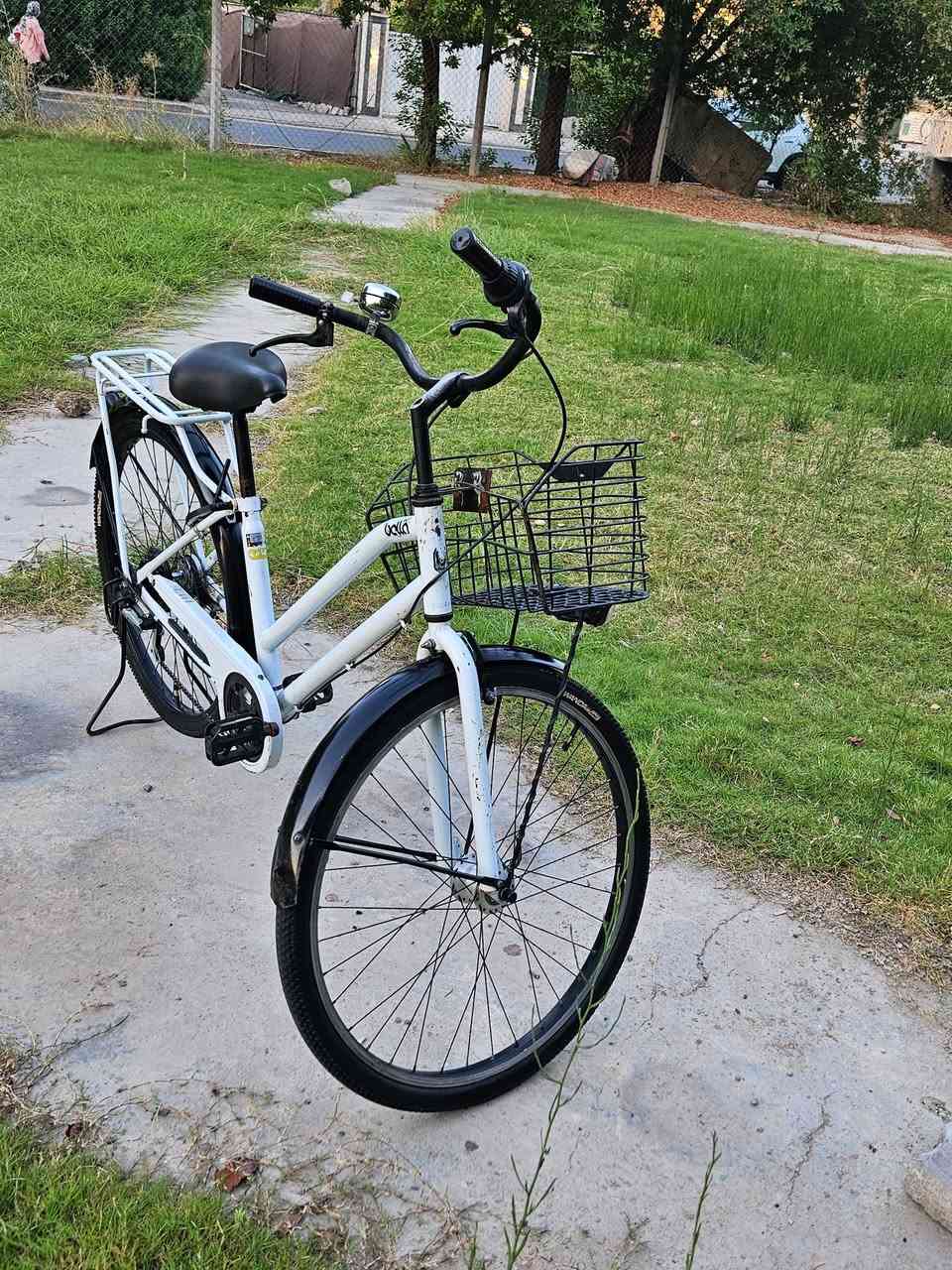 للبيع: دراجة Bella اليابانية المواصفات (حجم كبير) 🚲✨إلى الذين يبحثون عن دراجة مريحة وعملية للتنقل اليومي والتسوق 🛒، متوفرة الآن دراجة (بطة) بنظافة ممتازة ومواصفات بلادية كاملة 💯.المواصفات الفنية:⚙️
الحجم📐: 27.5 (حجم كبير ومريح جداً في المشي، يقطع مسافات بمجهود أقل 💨)
.نظام السرعات⚙️: سيستم شيمانو (Shimano) أصلي بالكامل، تبديل نمر سلس واعتمادية عالية 🔝
.المنظومة الكهربائية💡: لايت حساس أوتوماتيكي مع دينمو بلادي من شركة بناسونيك (Panasonic) يشتغل ذاتياً أثناء الحركة 🔋
.الملحقات🎒: سلة أمامية كبيرة جداً ومقاومة لحمل الأغراض 🧺، مع رف أمتعة خلفي (سيباية) مدمج وجاملغات بلادية لحماية العجلات 
🛡️.التصميم🎨: هيكل انسيابي ومريح باللون الأبيض المميز ⚪، يوفر راحة تامة أثناء الركوب والنزول المتكرر
.الستاند⚓: مسند ثنائي عريض يضمن ثبات الدراجة تماماً عند الوقوف 🛠️.الدراجة جاهزة للاستخدام ومثالية للمناطق السكنية. 
المكان📍: [ بغداد]
للتواصل📞: [*********** ]. ما متوفر ماسنجر
