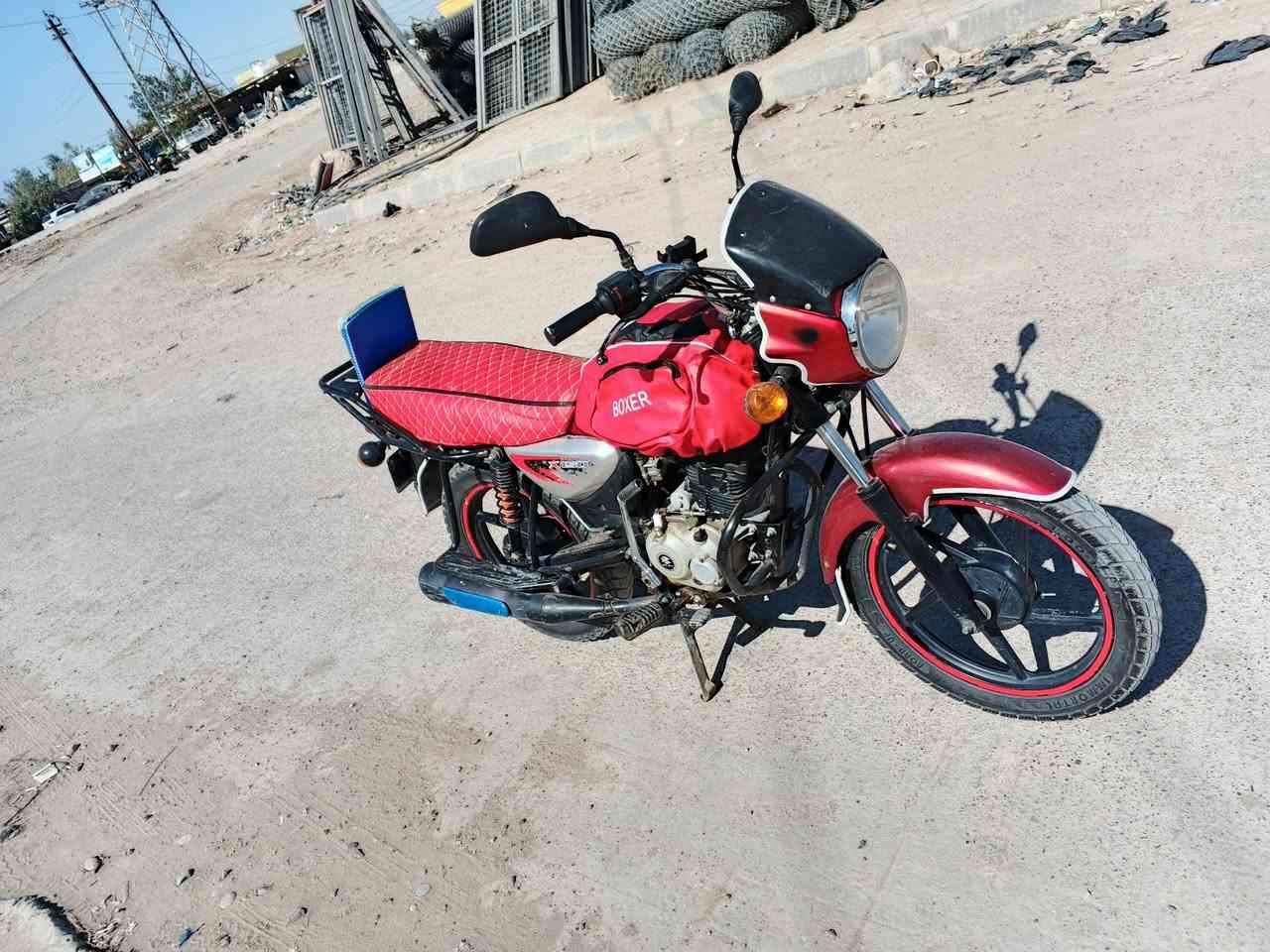 سلام عليكم
دراجة بوكسر للبيع موديل 2020 كامل مرقم سنويه مكاني ديالى بعقوبه تقاطع القدس سعر 1250 للاتصال ***********
