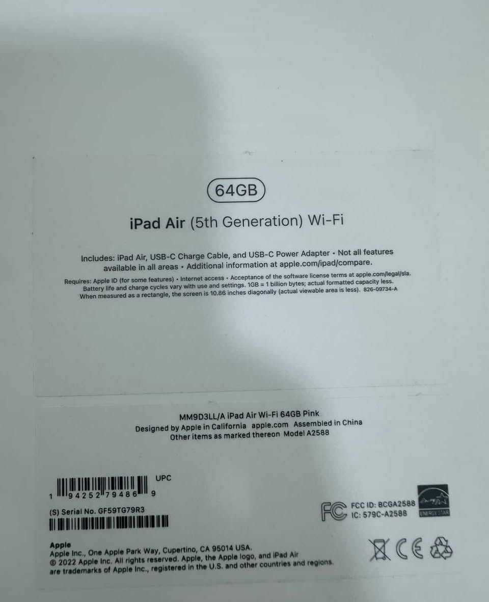 السلام عليكم ايباد آير٥ (air5). ولاصق اصلي مجاني والشاحنة اصلية وكالة راسلني خاص متوفر دائماً الذاكرة64g المعالج m1من ارقى المعالجات للتصميم والألعاب السلاسة فول


**إذا كنت صاحب هذا الإعلان وتريد حذفه لأي سبب، رجاءا أرسل رسالة إلى الدعم الفني**