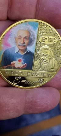 مسكوكة بروف • انشتاين • نحت بارز