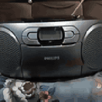 مسجل فلبس جديد اربعة في واحد كاسيت+قرص +أواكس +راديو fm شغال بالكامل ك...