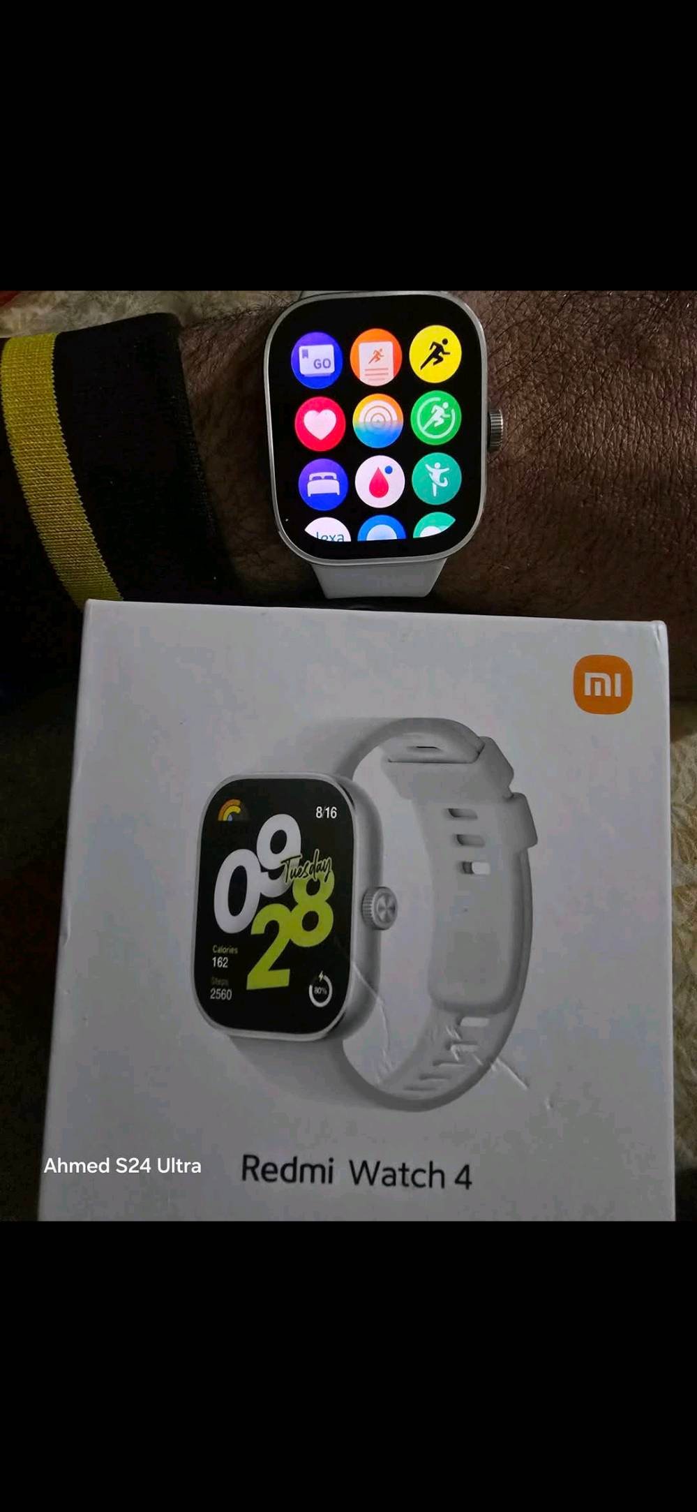 كربلاء ..اطويريج 
عمود 350 
* ساعه ريدمي وتش ٤ من شركه شاومي  ( Xiaomi Redmi watch 4 

* حجم الشاشه ( ١.٩٧ ) أنج 
* تدعم اللغه العربيه بشكل كامل وليس متقطع من الاشعارات 
* قياس نبضات القلب 
* قياس نسبه الأوكسجين في الدم 
* تحتوي ع مايك للرد ورفض المكالمات + سبيكر 
* تدعم ال ( GPS ) و ( NFC ) 
* ضد الماء ( ٥٠ ) متر 
* سعه البطاريه( ٤٧٠ ) مللي امبير 

* تغير خلفيه الساعه من خلال اي صوره في الاستوديو
* نوع الشاشه أمولد ( AMOLED ) 
* تتوافق مع اجهزه الاندرويد + IOS 
* اتصال بلوتوث من خلال تطبيق موجود في الساعه
* تحتوي ع زر جانبي ( دائري ) للتنقل بين التطبيقات
* قياس درجه حراره الجو + تتبع حاله الطقس 
* قياس السعرات الحراريه التي تم حرقها 
* قياس عدد الخطوات + تمارين رياضيه اخرى 
* ميزه العثور ع الهاتف من خلال الساعه 
* امكانيه اضافه اسماء من خلال الساعه 
* امكانيه التقاط صوره من الهاتف من خلال الساعه
* تحتوي ع فلاش ( ضوء ) 
* تدعم خاصيه ( Always on display ) 
* إطار الساعه من الالمنيوم 
* نظام تشغيل الساعه ( HyperOS ) الحديث