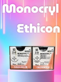 تتوفر لدينا خيوط مونوكريل كتنك  قياسات 2/0,3/0 شركة Ethicon  نوعية ممت...
