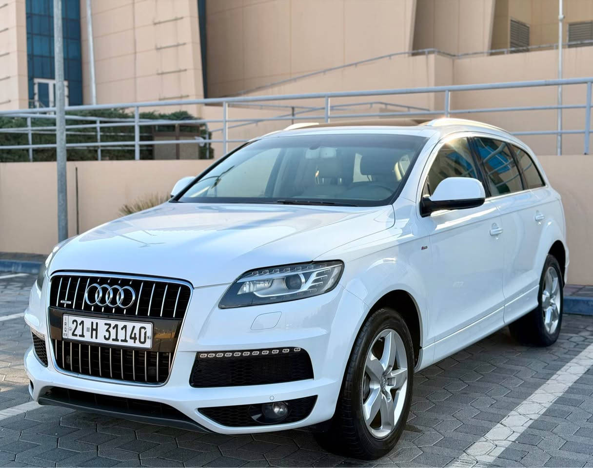 Audi  Q7 S-line Quattro 2013

ارحض سعر بلاش  ١٢٩  ورقه مجال بسيط

سيارة ٧ راكب

مواصفات خليجي  وكالة اربيل٣ بصمه بيلادي موجوده

موديل ٢٠١٣   

محرك سته سلندر V6 3.0L سوبر چارچ محرك بنزين

گير و محرك بشرط كفاله 

-----------------------------------------
مواصفات 
 پانوراما امامي و خلفي  
صندوق شفط 
 بردات جانبية و خلفية
 تحكم ماوس 
    داخل  جلد اصفر
كشنات كهربا
كشنات خزن
تبريد مركزي  
سيدي بوكس  
تبريد مركزي 
حساس خلفي و امامي 
- لايت ليد  
ستيرن تحكم
  تحديد سورعه  
 و بعد هرايا مواصفات
-------------------------------------------
  تخم تاير و  ويل جديد
 صدر ٪؜١٠٠
گیر  ومحرک بشرط ٪؜١٠٠
 سيارة مسيرفسة كاملة ما يحتاج اي مصرف

-----------------------------------
سياره واحد شبر اقل صبغ راس تايرخلفي او شبر بارد راس بك لايت خلفي باقي مابي شي 
     
سيارة احلي بالواقع و مابي اي مصاريف الحمدالله 
-----------------------------------

سعر مطلوب  ١٢٩ ورقة و مجال 

مكان سيارة سليمانية 

***********
***********
*****************************************************
Audi Q7 -S lin Quattro  2013
فول فول موسفات
٣ ريز كوشن
هه ر٣ به صمه ى شه ريكه ى ماوه
٦ بستون سوبر
بانوراما ده بل بانوراما
سنوق شفط
ده رگا كانى به رده يه دواوه
ماوص
كوشن جلد ناو زه رد
كوشن كاره باوخزن
ته بريد مه ركه زى
سيدى بوكس
حاسه بيش و دوا
لايد بك لايت ليد
سوكان فوليوم و تحديد سرعه
مواسفاتى اودي معرو فه...............
گيرومه كينه و ته بريد ساردى و گه رمى به شه رت بى نوقسانيه الحمدلله 
سه نه وى ره قه مى تازه يه به ناوى خومه ته حويل به شه رت
سه ياره كه يه ك به له ى بجوك بوياغى هه يه له كه ل به له يه ك ساردا باقيات به شه رت

سعر مناسب ١٢٩ كه ميك مجال

***********
*********** السليمانية, العراق
