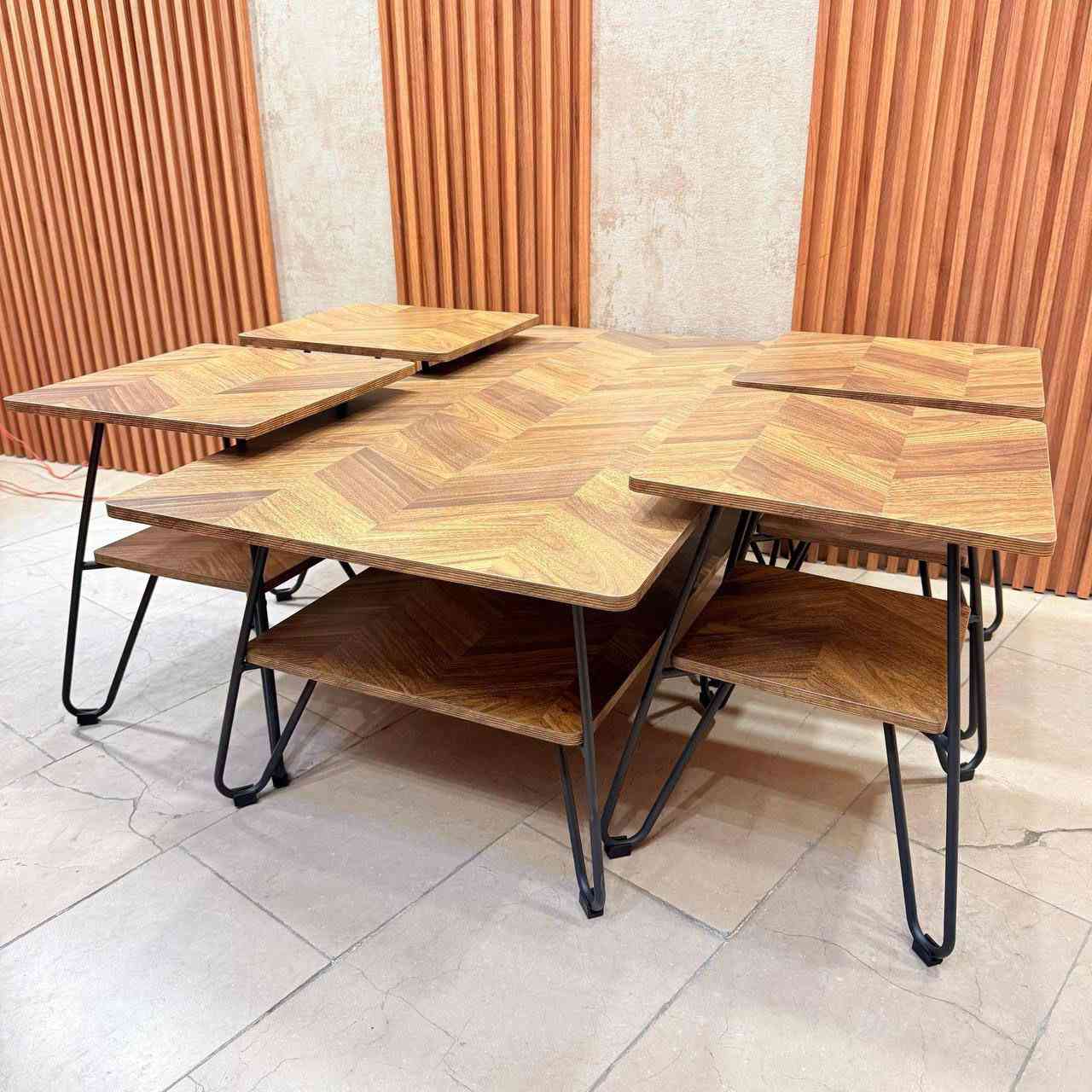 سيت طبله 4+1 سطح خشب Hdf
رجل حديد صبغ حراري 
قياس الطبله الكبيره 
ارتفاع 45 سم 
عرض 60 سم 
طول 120 سم 
قياس الطبله الصغيره 
ارتفاع 50 سم
عرض 40 * 40 سم مربع 
@الجميع


**إذا كنت صاحب هذا الإعلان وتريد حذفه لأي سبب، رجاءا أرسل رسالة إلى الدعم الفني**