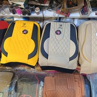 دوشمة ٥ راكب • قماش قديفة مطعم جلد • تغليف كامل للكشن