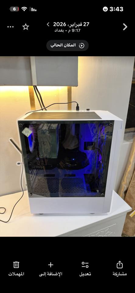 سلام عليك تجميعة جديد بة 290 الف بدون كرت
معالج رايزون 5 2600 
رام 16   (8*2 ) تردد 3200 
هارد 256 ssd    M.2 
بور سبلاي 550 واط 
كيس ار جي بي 3 مراوح 
وياهة كرت هدية 1050 فيك مجرد يعرض صورة 
الغراض كلهن جدد موجودات الكراتين مستعملات عندي اقل سبوع غرض البيع اريد اخذ لابتوب 
مكاني بغداد دورة مهدية الثانية 
استفسار واتساب *********** 
السعر قفل اخوان 290

