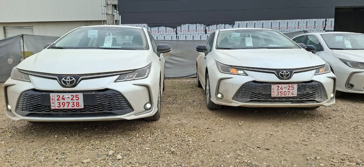 _____________
(تويوتا كورولا، SAS، ضمان تويوتا العراق)
موديل 2025، فئة GLI كاملة المواصفات، GLI فول 
عداد 0 كم زيروو
ضمان الشركة
لا يوجد أي ضرر
* السيارة كاتى تترقم شمالي . او تريد مرقم متوفره
في مدينة السليمانية
رقم المالك:  ***********
(SAS)
(تۆیۆتا کۆرۆلا GLI فول ، کۆمپانیای SAS، تۆیۆتا عێراق گەرەنتی)
2025 فول ئۆپشن GLI، 0 کم.
گەرەنتی کۆمپانیای.
*ئۆتۆمبێلەکە لەسلێمانی رقم كاتى
له شاری سلێمانى
ژمارەی خاوەن: ***********
__________________________________________________________
