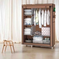 خزانة قماشية متعددة الاستخدامات مصممة لتوفير المساحة وتنظيم الأغراض بك...