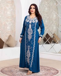 دشداشة مصري • تطريز واستراس • فري سايز ٨٥ك