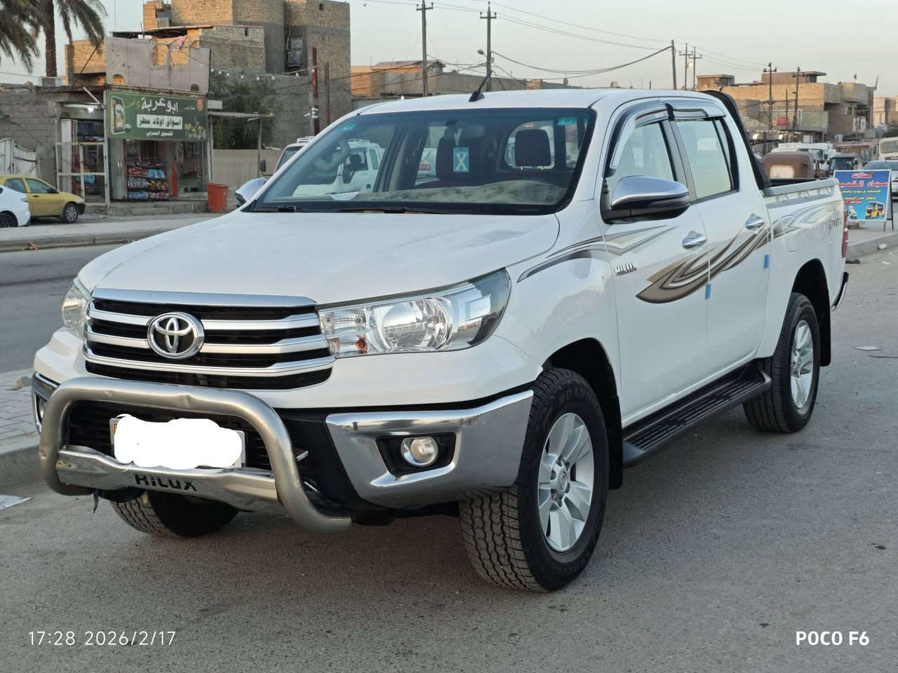سلام عليكم تيوتا هايلوكس موديل 2018 فور ويل مكفوله كفاله عامه تحويل مباشر مكان بغداد استفسار عل رقم ***********
