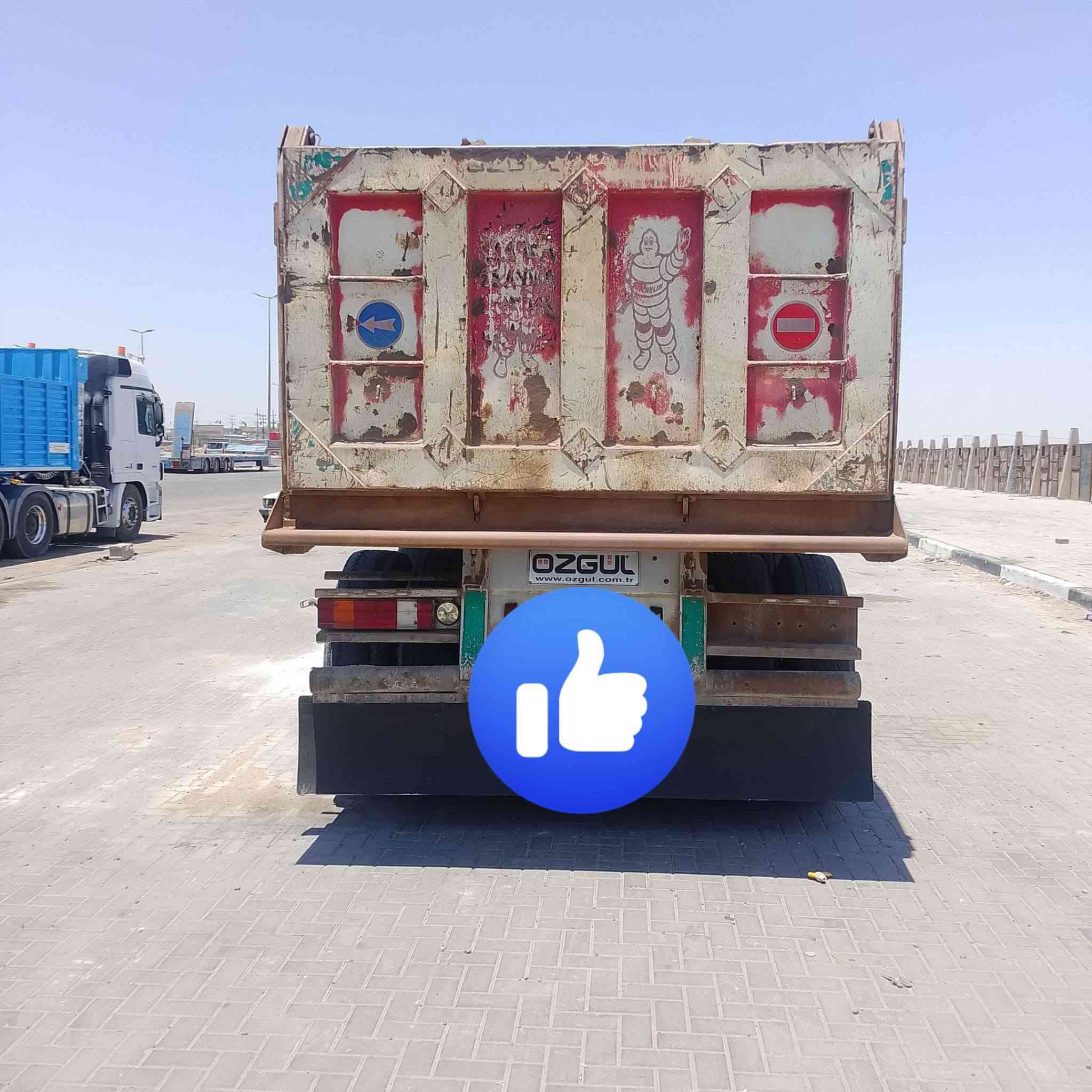 السلام عليكم 
البيع
عربانه قلاب السعر 95
تفصيل على رقم
***********
***********
بصره شط العرب 
طوناج فول تايرات 24 واي سحال
24 متر
