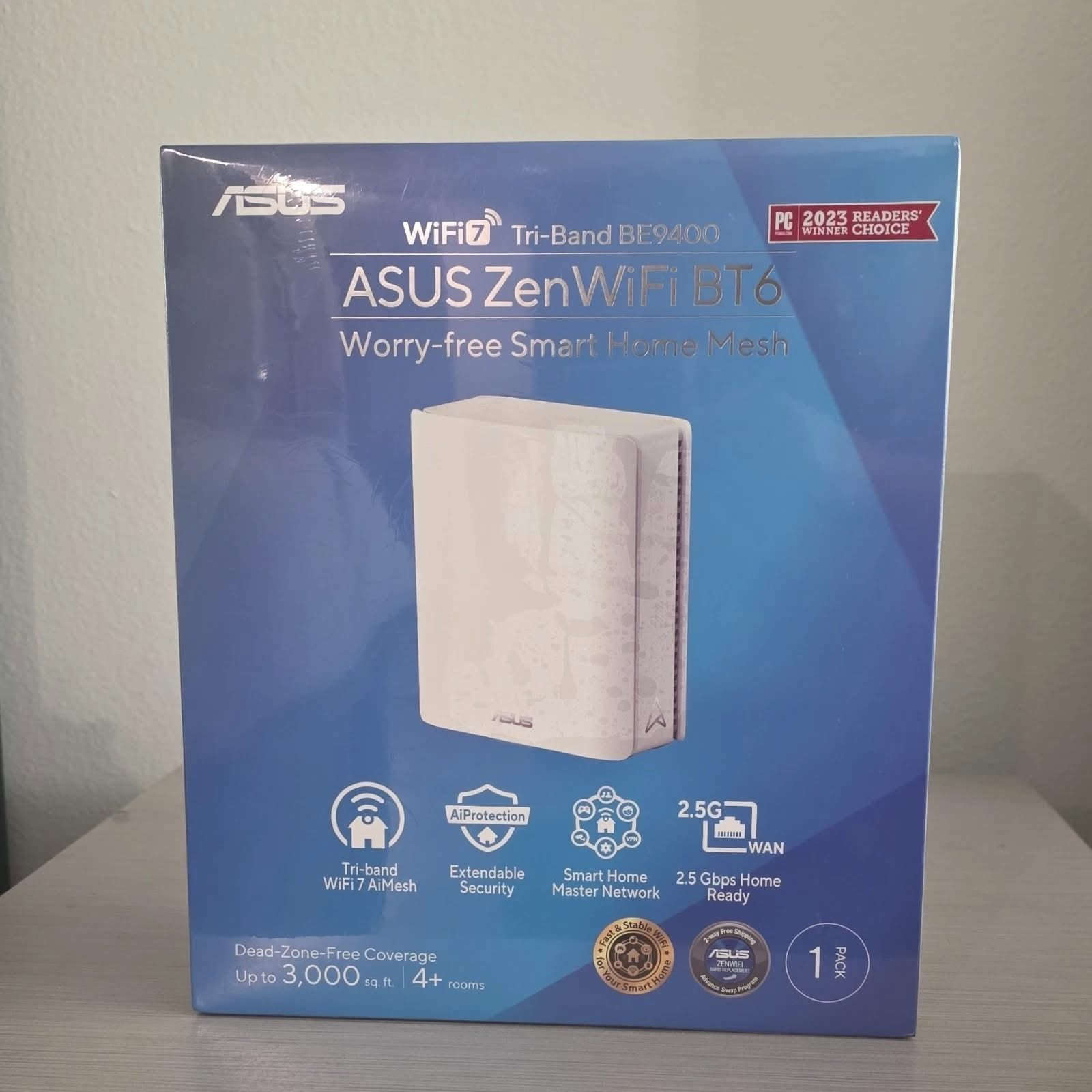 سلام عليكم
راوتر اسوس متوفر 
1 Asus rt be92u

https://www.asus.com/networking-iot-servers/wifi-7/all-series/asus-rt-be92u/techspec/

2 Asus zenwifi bt6

https://www.asus.com/networking-iot-servers/whole-home-mesh-systems/asus-zenwifi/asus-zenwifi-bt6/techspec/

سعر القطعة الواحدة 335 دولار 
مكان كوت


**إذا كنت صاحب هذا الإعلان وتريد حذفه لأي سبب، رجاءا أرسل رسالة إلى الدعم الفني**