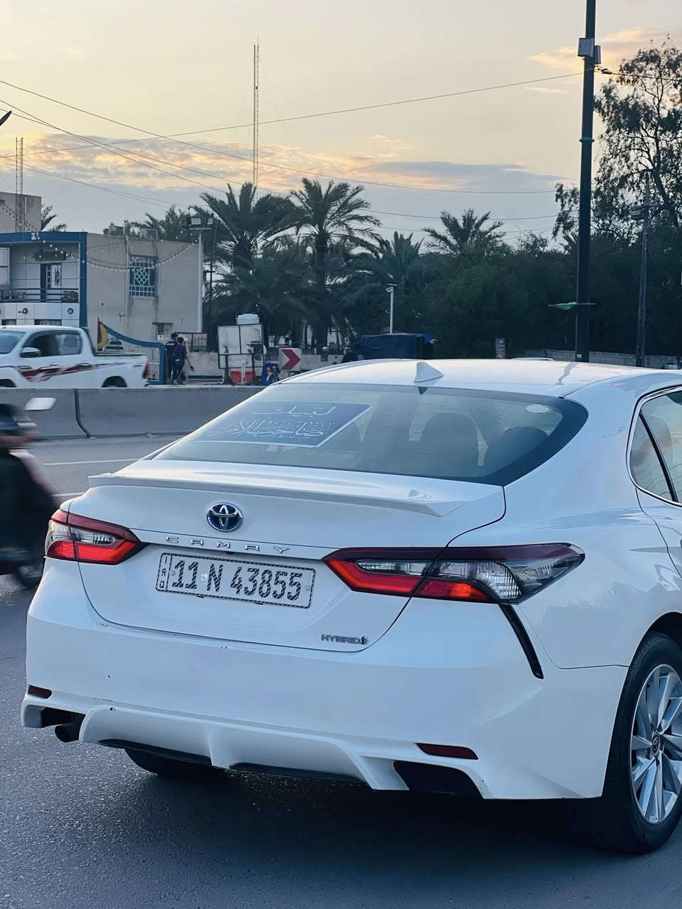 يالله 
كامري هايبرد للبيع خليجي وارد ياباني  مو (تكسي دبي) رقم بغداد باسمي  انكليزي 
كفاله السياره فقط بنيد مبدل كير مكينه بطاريه كله مكفول 
مديل 24 
سياره جديده بمعنه الكلمه حداديه فول حته تايرات اليابان بيها
 تحكم ستيرن هواي مواصفات بيها 
مكانها نجف السعر 183

***********

