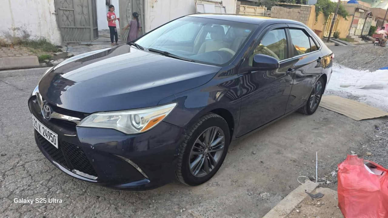 كامري 2017 موصفات Le  بيع فقط بدون مراوس
بدون دواخل بدون شواصي
 ايرباك مرجع سستم
رقم سليمانية الجديد ، ماشي 195km الف   ، صور الحادث والسونار بالمنشور   السنويه لل 2030   شرط تحويل
 السعر 160  بيه مجال بسيط 
مكاني كركوك
للاستفسار ***********
