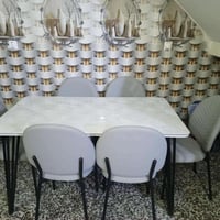 الزعفرانيه • ميز طعام • مرمر جديد