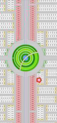 مجمع القمر • ٢٥٢م • واجهة على التجاري