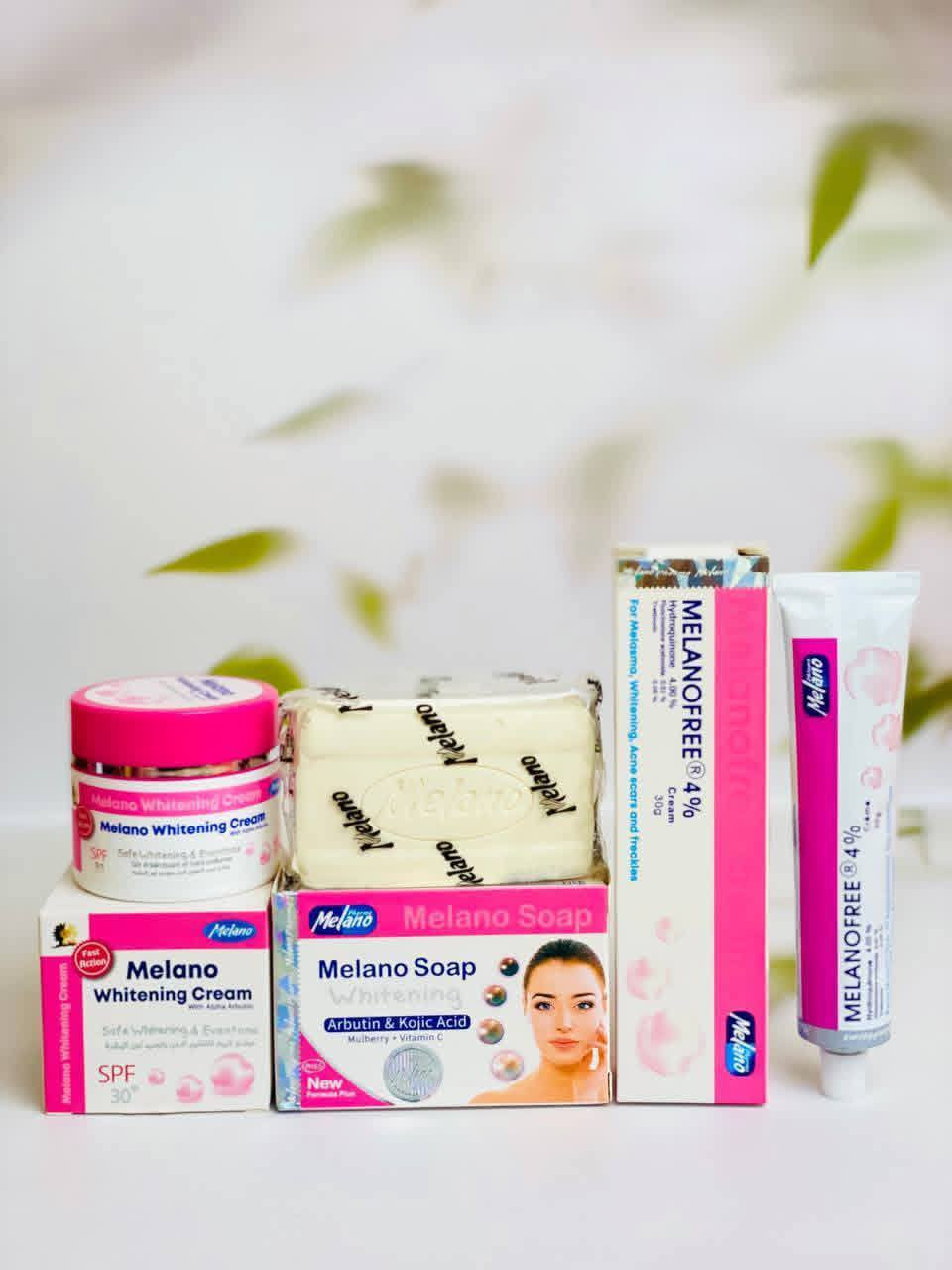 مجموعة ميلانو فري الطبية الأصلية 🩷♨️
الأقوى لعلاج الكلف والتصبغات وآثار حب الشباب وتفتيح وتوحيد لون البشرة ✨
المجموعة تتكون من:
✔️ عصارة ميلانو فري للوجه والجسم والمناطق الحساسة
✔️ كريم ميلانو فري لتفتيح وتوحيد لون البشرة
✔️ صابونة ميلانو فري لتنظيف وتفتيح البشرة
تفيد في إزالة:
▪️ الكلف والنمش
▪️ بقع الشمس
▪️ آثار الحبوب
▪️ سواد الركب والأكواع
▪️ غمقان المناطق الحساسة
✨ تمنحك بشرة أنقى، أفتح، وأكثر نعومة
#الحجزدايركت
واتساب.  ***********
