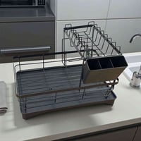 منشفة صحون ومنظم مطبخ ​تنظيم وتجفيف الصحون، الأكواب، الملاعق، السكاكين...