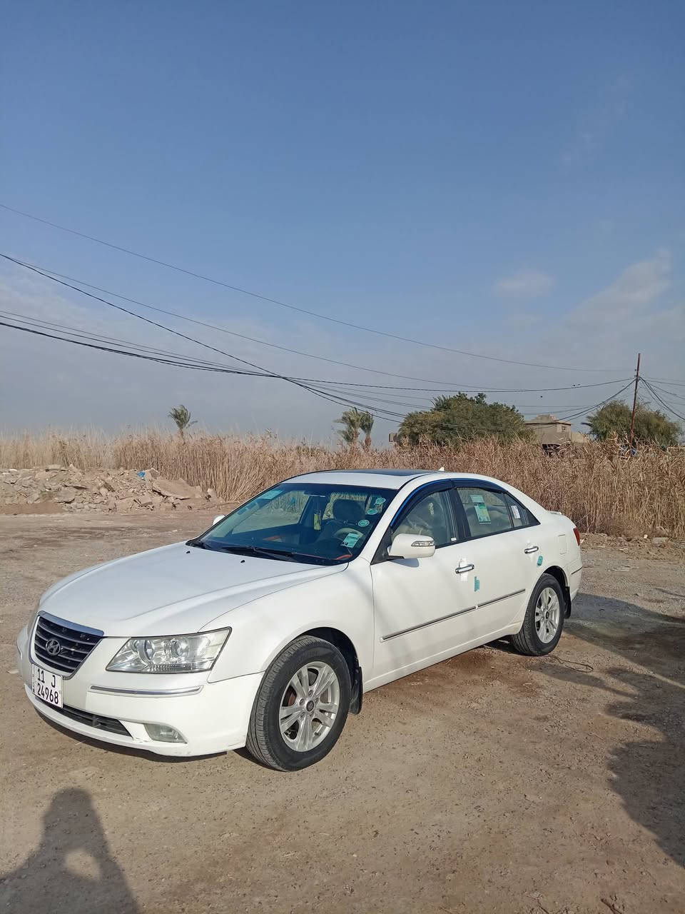 سلام عليكم سوناتا 11خليجي رقم بغداد انكليزي مكينه ٢٤٠٠ السياره بيها نص باب الايمن  صبغ والباقي مكفوله السعر ١٤٠وبيها مجال والمكان بغداد ابو غريب***********/***********
