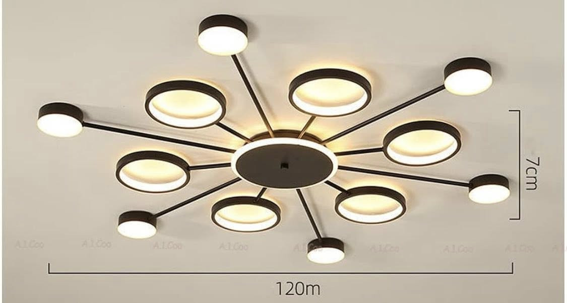 سلام عليكم ثريا سقفيه مودرن حديثه اضاءه LED تتكون من 14 قطعه اناره وتغير الالوان وتحكم عن بعد وطوله 120cm قطعه ضخمه وجديده غير مستخدمه شغاله سعره 50 تواصل خاص او واتساب ***********
